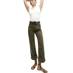 NWOT Veronica Beard Splattered Paint Dylan Jeans Sz 27, $368 B21